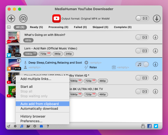 MediaHuman Interface Preview