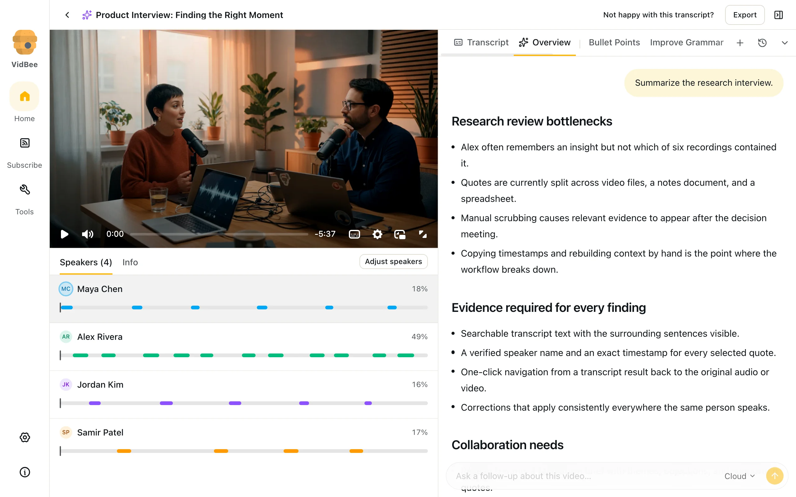 AI overview, Light mode
